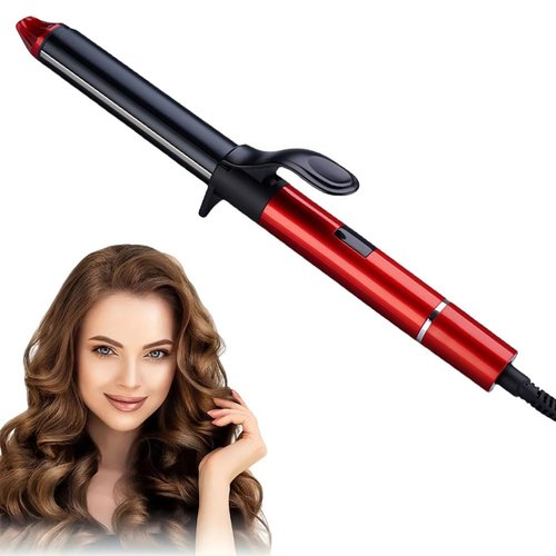 32mm Curling Iron Wand Hair Curler Professional 1.25 inch Hair Waver Ceramic Beach Waves Curling Wand Big Wave Curler for Long Hair Style Tool
