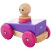 3 Piece Tegu Magnetic Racer Building Block Set, Purple