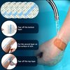 50 Pieces Transparent Film Dressing Clear Waterproof Bandages Transparent Stretch Adhesive Bandage Cover Round Shower Patch Shield Tattoo Tape Wrap Protection Supplies (4 Inch)