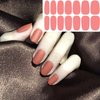 WOKOTO 20 Sheets Solid Color Nail Polish Strips Stickers Self-Adhesive Stick On Gel Nail Strips Full Nail Wraps for Women Nails Art with Nail File