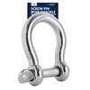 Five Oceans 5/8 Screw Pin Bow Shackles, Stainless Steel Anchor Shackle for Boat, Sailboat FO430