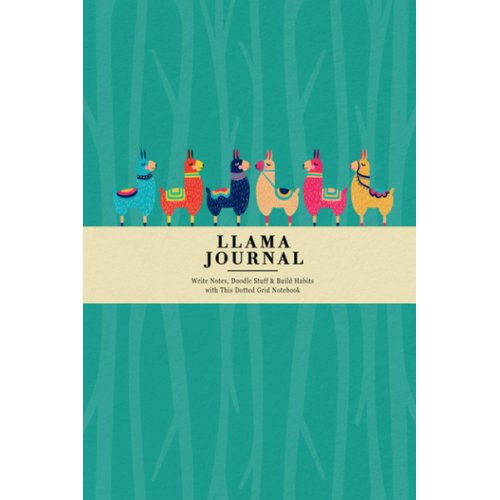 Dotted Llama Journal: Write Notes, Doodle Stuff & Build Habits with This Dotted Grid Notebook | Colourful Llamas in the Forest