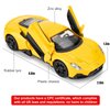 RMZ City Alloy Toy Car, 1/36 Scale Maserati MC20 Diecast Model Car, Toy Car with Pullback Function, Model Toys for Collecting and Decorating, Car Gifts for Boys and Girls (Yellow)