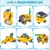 Playsheek STEM Projects for Kids Ages 8-12 Solar Robot Kit 6-in-1 Space Toys for 10-Year-Old Boy Girl Gift Toys Science Kits Christmas Birthday Gifts for 8 9 10 11 12 Year Old, Yellow