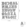 Metal Capital 26 Alphabet Cutting Dies, Lowercase 26 Letters Alphabet Die Cuts for Card Making Stencil Embossing Tool Scrapbooking DIY Etched Craft Dies