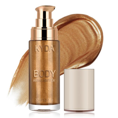 FREEORR Body Shimmer Oil,Liquid Glow Illuminator Body Luminizer Glow For Body Face Smooth Radiant Bronzer Highlighter Foundation 1.0 Fl Oz#103