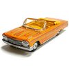 1962 Chevy Impala SS Convertible Yellow with Graphics Custom Lowriders Limited Edition to 4800 Pieces Worldwide 1/64 Diecast Model Car by Auto World CP7739