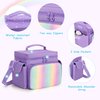 GRAOSO Carrying Case Compatible with Tonies, Storage Bag Organizer for Audio Player Starter Set, Figures, Headphones, Charging Station, Accessories, with Shoulder Strap and Handle, Purple (Case Only)