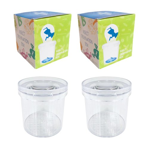 2pcs Bug Viewer Critter Insect Cage Magnifying Insect Container Box Bug Jar Bug Magnifier Container Bug Catcher Cage