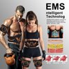 ABS Stimulator, EMS Ab Stimulator for Men & Women – USB Rechargeable Muscle Toner with 12 Modes & 19 Intensity Levels – Portable, Adjustable Waist Trainer for Abdominal, Arm, and Leg Workouts
