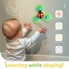 ALASOU 3PCS Suction Cup Spinner Toys for 1 Year Old Boy Girl|Spinning Top Baby Toys 12 18 Months|1 2 Year Old Boy Birthday Gift|Baby Bath Toys for Kids Ages 1-3|Sensory Toys for Toddlers 1-3