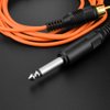 ATOMUS Tattoo RCA Connector Clip Cords Silicone Tattoo Wire Cord for Tattoo Motor Machine Tattoo Power Supply Orange