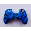 Hikfly Silicone Gel Controller Cover Skin Protector Compatible for Sony Playstation 4 PS4/PS4 Slim/PS4 Pro Controller (2X Controller Camouflage Cover with 8 x FPS Pro Thumb Grip Caps)(Red,Blue)