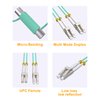 VANDESAIL LC to LC Fiber Patch Cable, Multimode OM3 10G Gigabit Fiber Optic Patch Cables Duplex 50/125µm LSZH (1M, 5Pack)