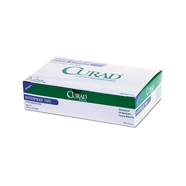CURAD Waterproof Adhesive Tape, 1" x 10 yds., 1 Roll