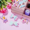 Haakong 8pcs Easter Bows Clips Easter Bows Easter Glitter Bunny Hairpin Party Favor Rabbit Headwear Party Supplies Egg Hair Accessories for Girls in Easter Party Holiday