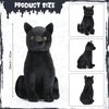 HyDren 13 Inch Valentine's Day Black Cat Stuffed Animal Black Cat Plush Toy Realistic Cute Cat Stuffed Animal Gift Kawaii Black Cat Plushies for Kids Birthday Party Favors Home Room Nursery Car Decor