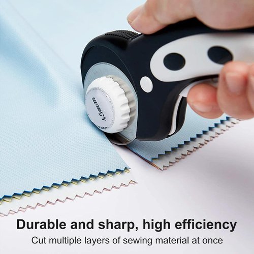 10 Pack 45mm Rotary Cutter Blades 45mm Quilting supplies Rotary Cutter Blades for fabric by SSPONT, compatible with OLFA,Fiskars,Mr.Pen,DAFA,Truecut etc. Sewing Arts Crafts, Sharp and Durable