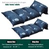 Mengersi Galaxy Kids Floor Pillow Case Bed Cover, Pillow Bed Floor Lounger Cover for Reading Playing Games, Requires 5 Pillows (Pillows Not Included),Queen, Navy