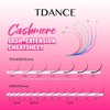 TDANCE Cashmere Lash Extensions Super Soft Classic Lash Extensions 0.03mm Thickness CC Curl Single Length 12mm Individual Volume Lash Extensions for Professional Salon Use(0.03-CC,12mm)