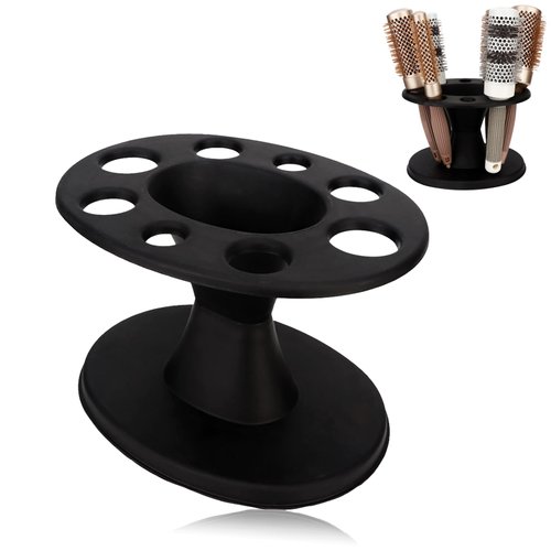 Hair Brush Holder Stand,Hair Brush Holder Organizer, Plastic Round Hair Brush Comb Holder Display...