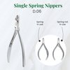 NGHIA Cuticle Nipper - D-06 JAW 16 | Stainless Steel | Durable and Sharp | Ergonomic Design | Grey Plated | Ideal for Salons and Home Use