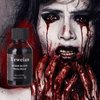 Yeweian Makeup Stage Blood(1.06 oz),Edible Fake Blood, Sticky Washable Fake Blood Makeup for Eye Blood Drops,Mouth,Nosebleed,Halloween SFX Makeup,Costume,Zombie,Vampire and Monster Dress Up(Dark)