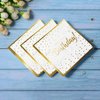 Gatherfun Birthday Party Supplies Napkins Disposable Paper Napkins with Gold Stamping for Adults and Kids Birthday Party（6.5X6.5 in, 3-Ply, 50-Pack)