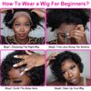 Short Curly Lace Wig Pixie Wigs For Black Women Human Hair 150% Density Pixie Cut Lace Front Wigs Human Hair 13x1 Short Curly Lace Front Wigs HD Glueless Pre Plucked Short Lace Front Pixie Cut Wig
