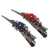 Minkissy 2pcs Decorative Alligator Hair Clips, Rhinestone Duckbill Hair Clips Metal Alligator Sectioning Clips for Women