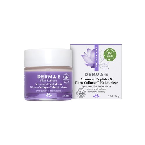 Derma E Advanced Peptides and Collagen Moisturizer – Double Action Collagen Face Cream with Pepti...