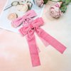 SUABNG 7 Pieces Bow Hair Clips for Women Velvet Hair Bows Ribbon Accessories Hair Barrettes with Bow Bowknot Tassel Claw Hair Clip for Women Girls