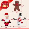 JOYIN Christmas Build Your Snowman, Santa Claus and Gingerbread Man Craft Kit, 3 Packs Christmas Craft Kit for Arts and Craft Activities, Xmas DIY Gift, Stocking Stuffers for Kids Party Favor
