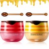 2PCS Strawberry & Honey Lip Balm, Vitamin E Moisturizing Propolis Sleeping Lip Mask, Effective Reduces Lip Lines Prevention Dry and Cracked Lip Scrubs Exfoliator Smoothing Dry Lip Care