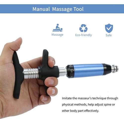 6 Levels Manual Spinal Chiropractic Adjustment Correction Tool, Portable Spine Therapy Back Massage Tool for Improve Joint Pain Adjust Vertebration and Thoracic, Scoliosis
