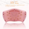 LKE UV LED Nail Lamp, Nail Dryer 72W Gel Nail Polish Curing Lamp UV Nail Lamp LED Nail Lamp for Gel Nail Polish Kit Nail Light Nail Art Accessories White (White)
