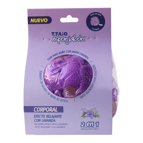 Bath Sponge with Integrated Soap (Lavender)