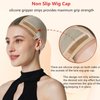 Xiushumyi Wig Cap Lace Wig Grip Cap for Keeping Wigs in Place Wig Cap with Grip Band Make Your Wigs Glue Free Non-Slip Wig Cap with Built-in Adjustable Velvet (Nude, M)