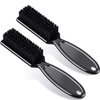 Patelai 2 Pcs Barber Blade Cleaning Brush for Clipper Cleaning Nail Cleaner Styling Brush for Fades Tapers Trimmer Manicure Salon (Black)