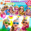GIFTINBOX Kids Sunglasses Bulk, 16 Pack Kids Sunglasses Party Favor with UV400 Protection, Neon Sunglasses for Boys Girls Goody Bag Stuffers, Beach Pool Birthday Party Favors for Kids 3 4 5 6 7 8