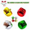 Augshy 200 Pieces Jingle Bells 3/5Inch Craft Bell Bulk for Christmas Home and Pet Decorations Xmas Decor Party Favors Supplies (Red Green Gold Silver)