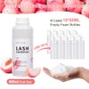 Arison Eyelash Eyelash Extension Shampoo 600ml/ Eyelid Foaming Cleanser/Wash for Extensions and Natural Lashes/Paraben & Sulfate Free Safe Makeup & / Professional & Self Use (Peach)