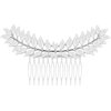 HAQUIL Vintage Leaf Haircomb Hair Pins Style Hairstyle Jewelry for Women