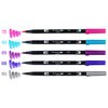 Tombow 56212 Dual Brush Pen Art Markers, Galaxy, 6-Pack. Blendable, Brush and Fine Tip Markers