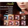 Noorani Henna Based Hair Color and Herbal Powder (6 Pouch x 10g), BURGUNDY HENNA)