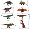 MIUTRUE Dinosaurs Cake Decorating Kit Plastic Dinosaurs Figures Trees & Dinosaur Eggs and Egg Nest Dinosaur Figures Toy for Kids