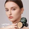 Mushroom Head Air Cushion CC Cream Foundation, Moisturizing Concealer BB Cream Nude Long Lasting Matte CC Cream Makeup Liquid Foundation (2pcs Natural)