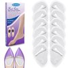 6 Pairs Metatarsal Pads Heels Inserts Gel Ball of Foot Cushions for Women, Invisible Adhesive Forefoot Pads Comfort Shoe Insert All-Day Foot Pain Relief, One Size(Clear)