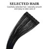 Lurrose Black Tape Womens Wigs Tape in Hair Extensions Human Hair Tape in Black Hair Extensions for Women Invisible Tape Extensions, 55cm Black Duct Tape Brown Duct Tape