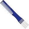 Lift Teasing Comb and Hair Pick – 1 Pack, Five Stainless Still Lifts - Chemical and Heat Resistant Detangler Styling Comb – Anti Static Comb For All Hair Types – By Cantor